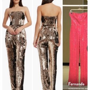 Dress the population good sequin jumpsuit